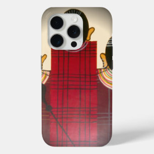 Geruite Masaï familieportret Abstract erfgoed iPhone 15 Pro Case