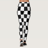 geruite moderne vormen leggings (Achterkant)
