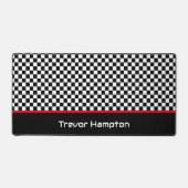 Geruite Monogram Bureaumat (Voorkant)