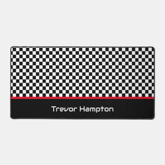 Geruite Monogram Bureaumat (Voorkant)