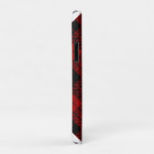 Geruite Monogram Kerst Rode Buffel Plaid Case-Mate iPhone Case (Achterkant/rechts)