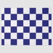 Geruite Navy en White Tissue Paper Tissuepapier (Voorkant)