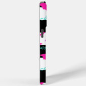 Geruite neonvleermuizen Case-Mate iPhone case (Achterkant / Rechts)