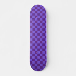 Geruite paars persoonlijk skateboard