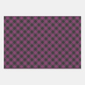 Geruite Paarse Buffalo Plaid Inpakpapier Vel (Voorkant)