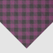Geruite Paarse Buffalo Plaid Tissuepapier (Detail)