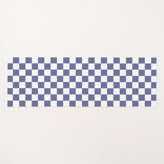 Geruite Paarse tekening Yogamat (Voorkant (horizontaal))