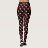 Geruite Papoea-Nieuw-Guinea vlag patroon Leggings (Achterkant)