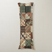 Geruite Patchwork Beschermhoes Lichaamskussen (Voorkant Verticaal)