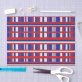 Geruite Patriot Tissuepapier (Craft)