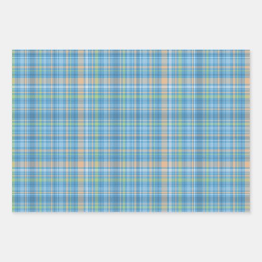 geruite patronen inpakpapier vel (Voorkant 3)