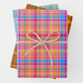 geruite patronen inpakpapier vel (In situ)