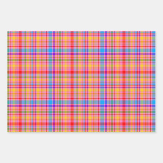 geruite patronen inpakpapier vel (Voorkant)