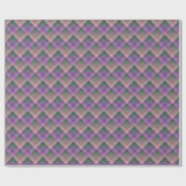 Geruite patroon met zigzagkleuring cadeaupapier (Vlak)