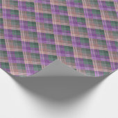 Geruite patroon met zigzagkleuring cadeaupapier (Hoek)