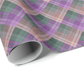 Geruite patroon met zigzagkleuring cadeaupapier (Rol Hoek)