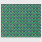 Geruite patroon met zigzagkleuring cadeaupapier (Vlak)