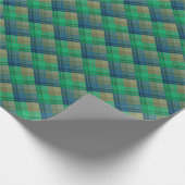 Geruite patroon met zigzagkleuring cadeaupapier (Hoek)