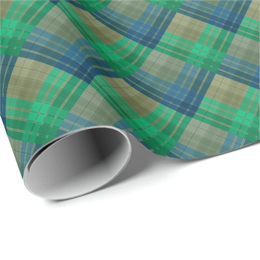 Geruite patroon met zigzagkleuring cadeaupapier (Rol Hoek)