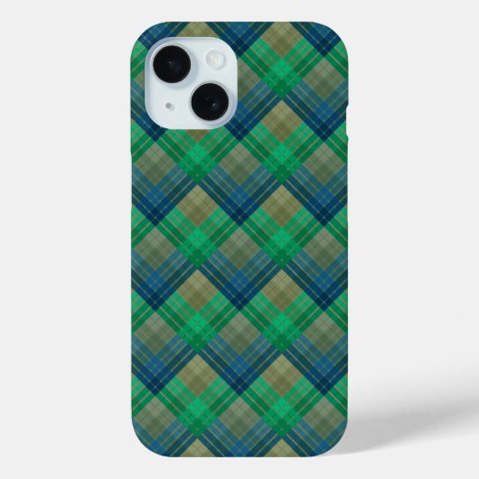 Geruite patroon met zigzagkleuring Case-Mate iPhone case (Achterkant)