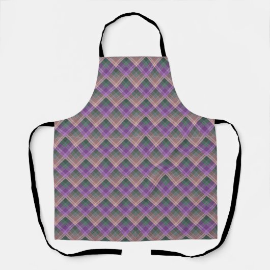 Geruite patroon met zigzagkleuring schort (Voorkant)