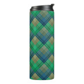 Geruite patroon met zigzagkleuring thermosbeker (Gedraaid links)