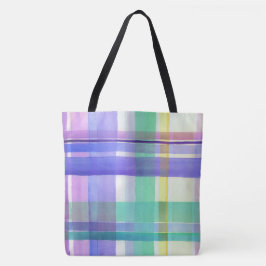 Geruite Patroon Tote Bag