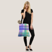 Geruite Patroon Tote Bag (Op model)
