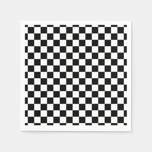 Geruite patroonservetten servet (Voorkant)