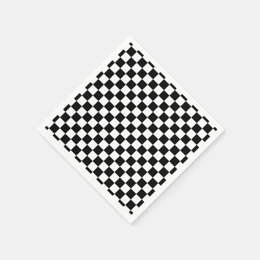 Geruite patroonservetten servet (Hoek)