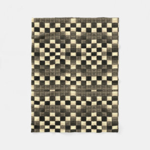 Geruite Pixelpatroon Dekbed Fleece Deken