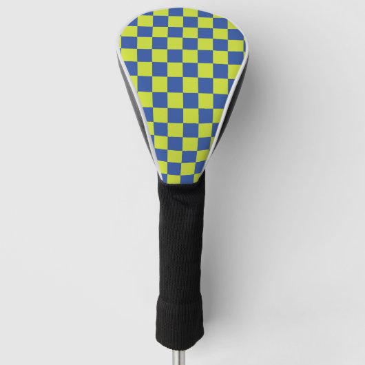 geruite politiepatroon golfheadcover (Voorkant)