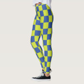 geruite politiepatroon leggings (Links)