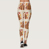Geruite Pompoen Zegeningen Leggings (Achterkant)