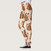 Geruite Pompoen Zegeningen Leggings (Links)