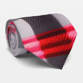 Geruite Populaire Abstracte Rood-Zwarte Geruite Co Stropdas (Opgerold)