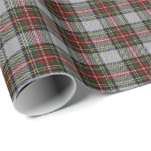 Geruite Prettig feestdagen Kerst Wit Rood Groen Cadeaupapier (Rol Hoek)