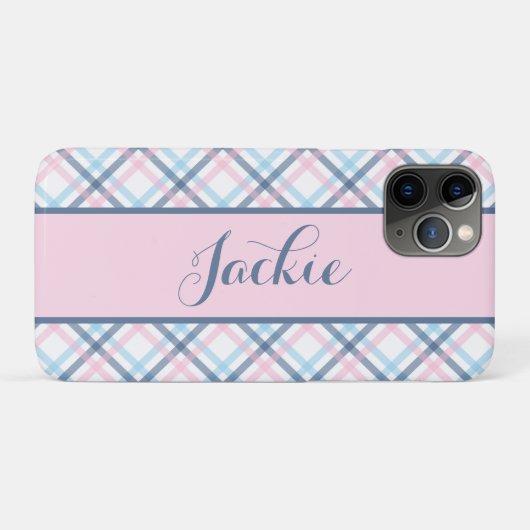 Geruite print  Case-Mate iPhone case (Achterkant (horizontaal))