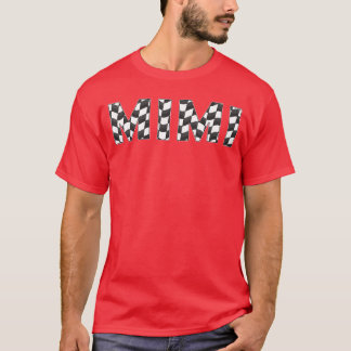 Geruite race Mimi Wit Zwart Checkerboard Vrouwen T-shirt
