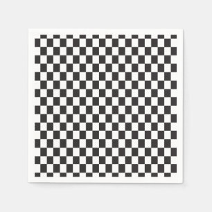 Geruite Race Theme Party Servet