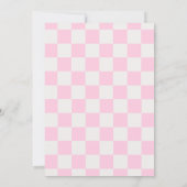 Geruite Retro Groovy Disco 2e Verjaardagsfeest Kaart (Achterkant)