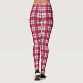 geruite rood leggings (Achterkant)