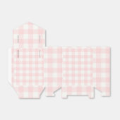 Geruite roze ruit favorietdozen bedankdoosjes (Uitgevouwen)