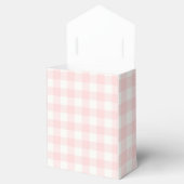 Geruite roze ruit favorietdozen bedankdoosjes (Geopend)