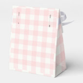 Geruite roze ruit favorietdozen bedankdoosjes (Achterkant)
