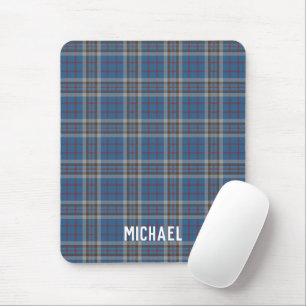 Geruite Rustic Thompson Blauwgrijze Ruit Tartan Muismat