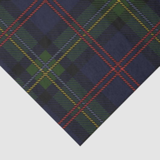 Geruite rustieke klassieke elegante tartan tissuepapier (Detail)