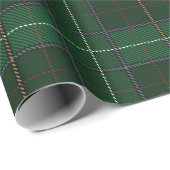 Geruite rustieke klassieke groene tartan cadeaupapier (Rol Hoek)