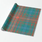 Geruite rustieke klassieke kerst Feestdagen Tartan Cadeaupapier (Uitgerold)