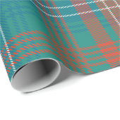 Geruite rustieke klassieke kerst Feestdagen Tartan Cadeaupapier (Rol Hoek)